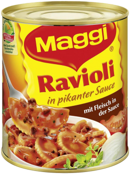 Maggi Ravioli in pikanter Sauce