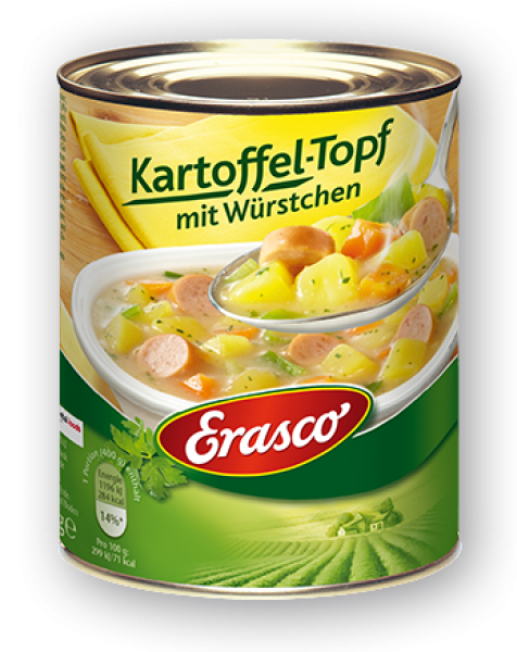 Erasco Kartoffel-Topf mit Würstchen