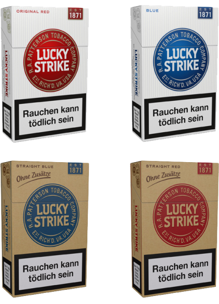 Lucky Strike Blau ohne Zusätze