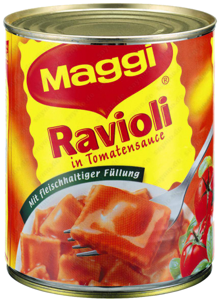 Maggi Ravioli in Tomatensauce